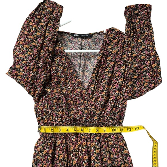 Zara Floral Mini Dress Size S - Picture 10 of 10